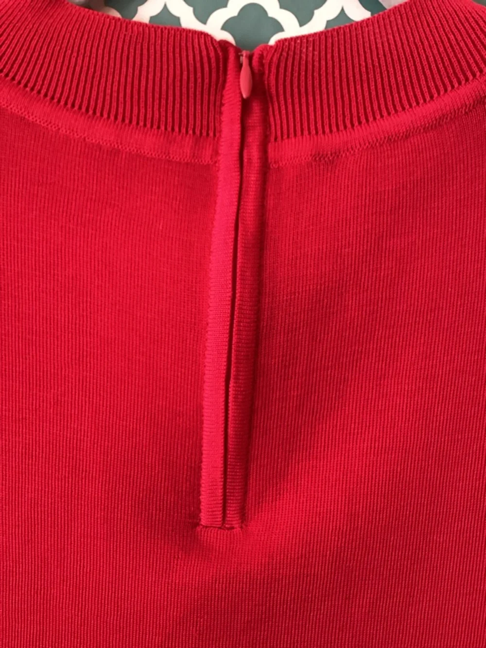 Ming Wang Red Sleeveless Knit Shell size large - Picture 5 of 11